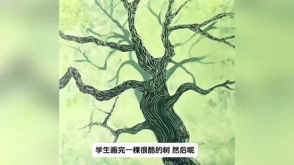 一棵树如何变成一幅画?加个主角就行 学生树画得很好,但画面空。
我问:“这么好的舞台,主角是谁?”
他想了想,决定加条龙。
主角让孩子自己选,技法我们稍加点拨。
一幅有灵魂的画就成了。
#儿童美术 #画画教程 #美育心得