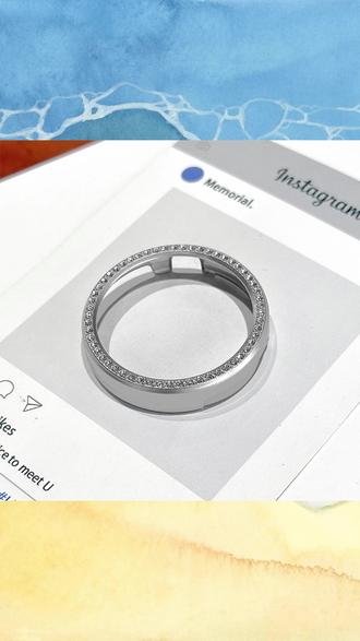 #手表保护壳 #华为手表保护壳 #GT6手表保护壳 #镂空保护壳 #防摔保护壳 适用华为GT6手表镶钻半包镂空一体防摔保护壳GT5女款闪钻watch5壳