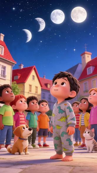 亲子共读,月亮为什么会变化#绘本故事 #儿童睡前故事 #启蒙教育