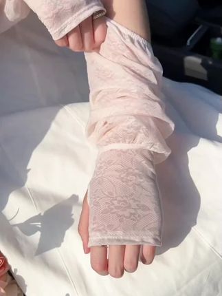 浪莎防晒袖套女款冰丝宽松护袖爆款2025新款开车夏季防紫外线冰袖