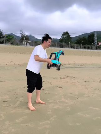 可坐人儿童挖掘机2-6岁玩具挖沙工程车特大号仿真挖土机#儿童挖掘机
