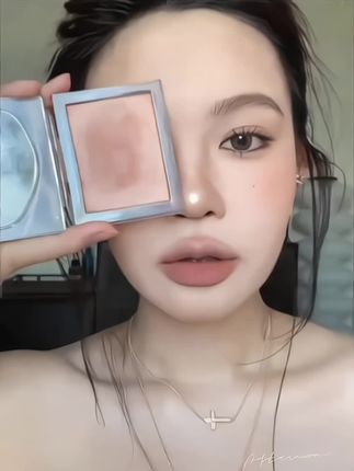 原生感裸杏色腮红!一颗化全脸超百搭 #腮红打法 #腮红推荐 #腮红的正确画法