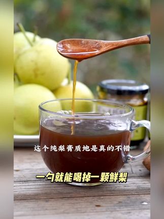 纯梨膏乡愁古法手工熬制沈丹正品砀山梨一勺清润秋梨膏冲水拍1发2