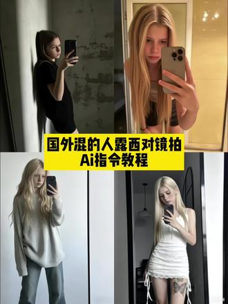国外混的人露西对镜拍ai指令教程来了 #国外混的人 国外混的人图片怎么ai生成 国外混的人ai生成技巧 #外国混的入 #豆包ai #豆包出大片有两把刷子 #国外混的入 国外混的人杰克