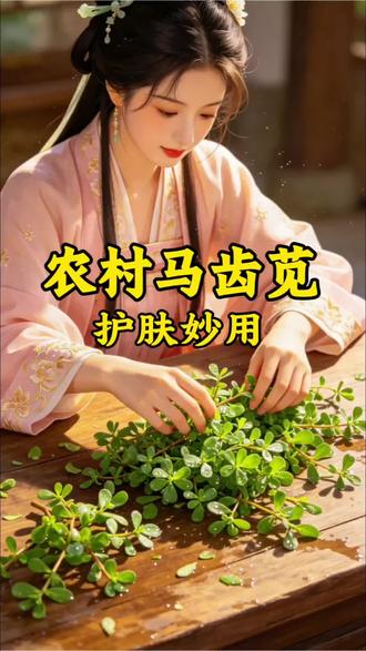 #马齿苋#马齿苋护肤#美白淡斑提亮肤色