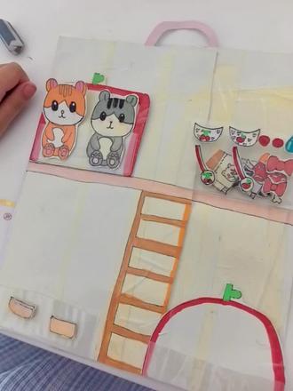 自制仓鼠安静书。可可爱爱