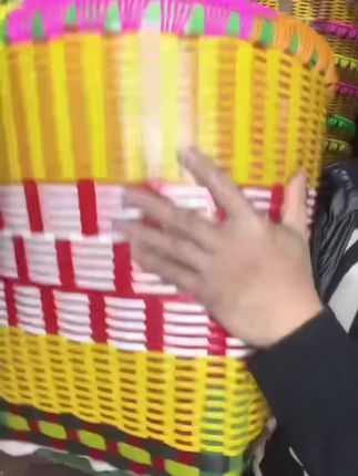 塑钢背篓升级双条大号成人背篓买菜采茶道具塑料农村采摘钢化背筐#强烈推荐 #原创视频 #宝藏好物打卡 #上热搜 #塑钢背篓