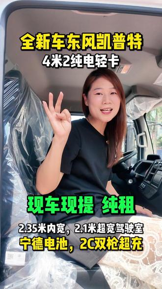 全新车东风凯普特,4米2纯电轻卡#东风凯普特 #4米2轻卡 #4米2新能源货车