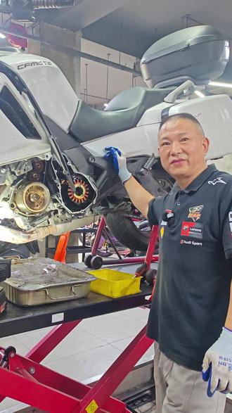 春风国宾650磁电机螺丝松动,造成无法启动。#春风摩托车 #国宾650 #机车维修保养 #机车梦