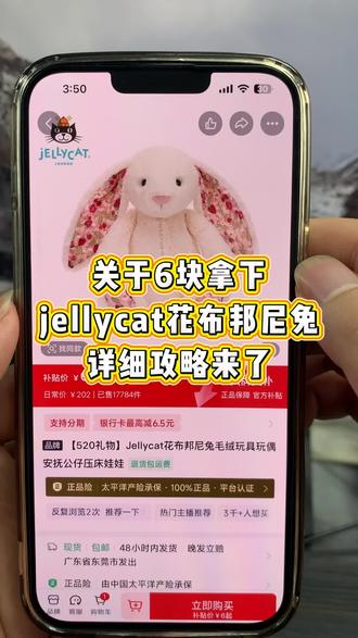 6块拿下jelly cat花布邦尼兔攻略来了#花布邦尼兔 #jellycat毛绒玩具#jellycat花布邦尼兔#jellycat邦尼兔