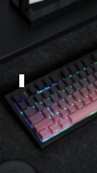 桌面氛围感直接拉满|狼蛛 S87 Pro 自定义 RGB 灯效#狼蛛S87pro #87键键盘