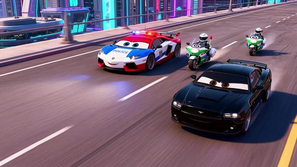 海上救援,嘟嘟嘟警车救援先锋队! #救生艇 #警车儿童动画视频