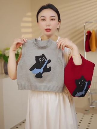 #儿童毛衣马甲,儿童毛衣马甲背心2025秋冬新款韩版洋气卡通男女外搭叠穿马夹坎肩#新款儿童马甲