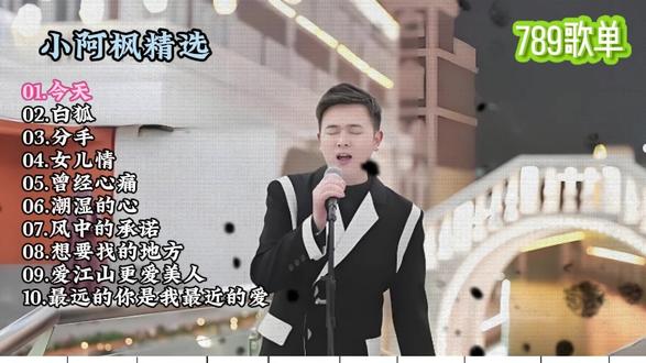 小阿枫精选 精选小阿枫翻唱十首好听歌曲。#小阿枫 #今天 #白狐 #分手 #女儿情