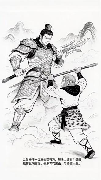 西游记连环画 第七集 悟空大战二郎神 你觉得二郎神和悟空谁更强,留言说说
老君说:别看我老,我丢得准啊!#孙悟空 #二郎神 各施展七十二变不分胜负 #西游记 #偷袭 #美猴王孙悟空