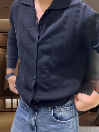 #品质男装 #穿出高级感 #针织衫外套#秋季穿搭