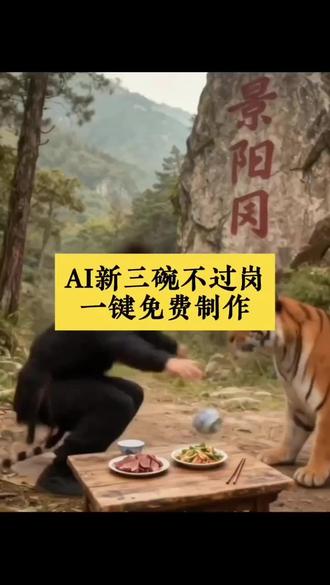 #ai三碗不过岗特效教程 景阳冈虎哥给我个面子ai ai三碗不过岗特效教程 ai武松打虎模板 ai三碗不过岗特效生成入口 #ai三碗不过岗 #即梦ai #三碗不过岗制作教程 #ai三碗不过岗特效 ai三碗不过岗特效,ai三碗不过岗免费制作教程,和老虎喝酒制作教程,ai和老虎喝酒,和老虎喝酒特效,和老虎喝酒视频,和老虎喝酒特效教程ai三碗不过岗特效生成,三碗不过岗特效,ai三碗不过岗特效怎么制作,ai三碗不过岗特效制作方法,ai三碗不过岗特效怎么弄,三碗不过岗ai生成指令,一键生成ai三碗不过岗,三碗不过岗特效入口,ai三碗不过岗制作入口,三碗不过岗特效教程,ai三碗不过岗免费ai制作入口,