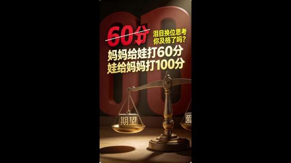 父母眼中的“不及格”,是孩子眼中的“全世界”。🌍 我拿着成绩单回家,等着挨骂。
我给妈妈打分:“100分,因为她做饭最好吃,陪我写作业最晚。”
妈妈给我打分:“60分,因为粗心,因为调皮,因为不如别人家孩子。”
那一刻我才明白:
父母对孩子的爱,是有条件的,叫“你要更优秀”。
孩子对父母的爱,是无条件的,叫“你就是最好”。
我们都在用大人的尺子,量孩子的世界。
或许,我们都该重新打个分。❤️
#亲子#家庭教育#父母必看#原生家庭#换位思考#情感共鸣#育儿#心理测试#我的神仙爸妈
