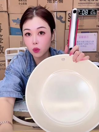 #炒锅 【膳之厨】高颜值双面陶瓷釉不沾锅平底家用炒锅28CM不锈钢防烫手把#陶瓷釉炒锅 #平底锅 #不粘锅 #厨房好物