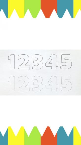 教小朋友们写数字12345 #启蒙早教