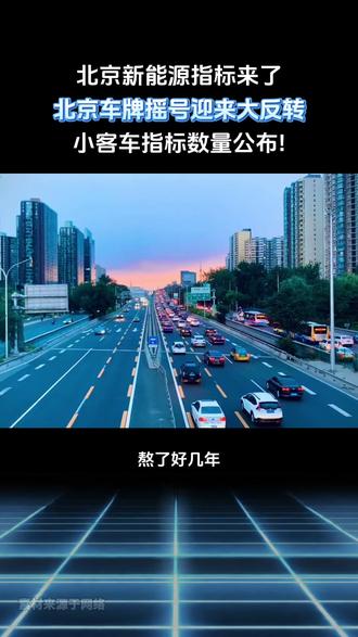北京新能源指标来啦! 小客车指标数量公布!#新能源指标#汽车 #新能源