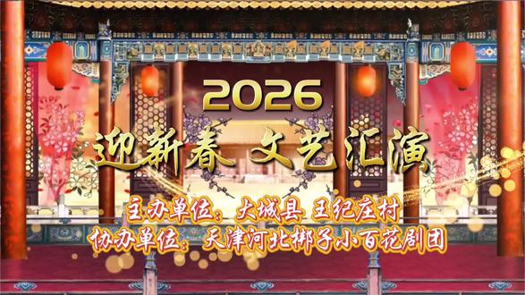 王纪庄村迎新春戏曲演出进行中