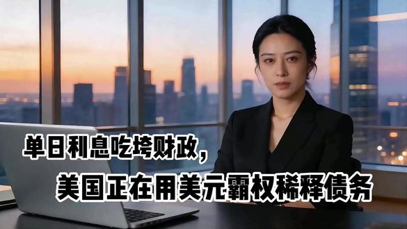 单日利息吃垮财政,美国正在用美元霸权稀释债务 单日利息吃垮财政,美国正在用美元霸权稀释债务#财经知识 #经济学视角看世界 #硬核深度计划 #社会 #世界局势