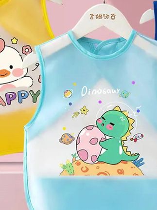 #宝宝围兜 罩衣免洗防水防脏宝宝罩衣吃饭围兜防污无袖婴儿小孩围兜宝宝吃饭#围兜 #围兜推荐 #宝宝围兜推荐 #防水围兜