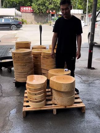 盐巴腌制半个月,拿回去就可以用,不用繁琐的保养#正宗皂角菜板 #砧板#石山油蚬木砧板 #铁木菜板