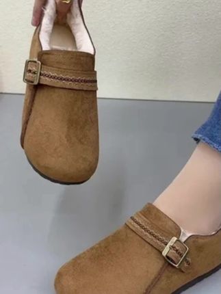加绒勃肯鞋女冬季新款加厚毛毛鞋老北京棉鞋一脚蹬保暖防滑妈妈鞋#加绒勃肯棉鞋 #保暖防滑妈妈鞋 @DOU+小助手