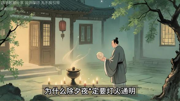 《礼记》除夕夜的灯火通明,其实是一场持续千年的“灵魂暗语”与方位博弈 #除夕灯火 #传统文化 #能量净化 #长明灯 #国学智慧
