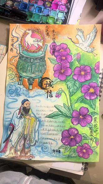 诚实守信手抄报,赶时间画的有点潦草#手抄报作业 #诚实守信手抄报#手抄报线稿 #手抄报教程 #手抄报简单