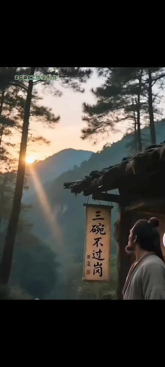 挑战AI制作原创作品 (武松打虎)数字人主演