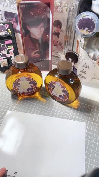 恋与深空KFC『庆典幸福水』手账改造! #恋与深空 #恋与深空kfc联名周边 #手工diy #谷子