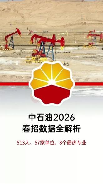 中石油2026春招数据全解析 #中石油 #应届生求职 #校招 #春招 #家长必读