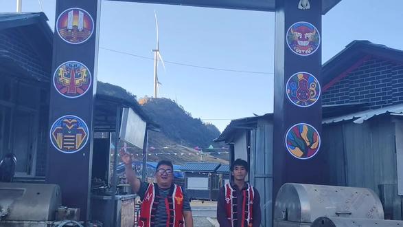 大年初一,草皮街等你们#施甸映山红打歌队 #民俗文化 #@所有人