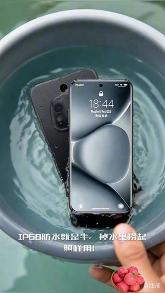 :第一视角把Redmi Note15 Pro+丢进浅水盆,捞起后屏幕正常亮起,机身边框带水珠和浅淡指纹印
音效:水流声+轻快吉他BGM起
字幕:IP68防水!7000mAh大电池超顶
核心卖点1(续航)
画面:书桌前,手机连著缠绕的充电线充了10分钟,电量从30%跳到70%;接着揣兜出门,一天下来还剩40%电,背壳有轻微使用划痕
台词:7000mAh电池,出门两天都不用充!
字幕:续航王者,告别电量焦虑
核心卖点2(防水抗摔)
画面:户外不小心手滑让手机摔在水泥地,捡起后屏幕没碎;又对着水龙头冲手机,擦干后正常解锁
台词:IP68防水抗摔,糙用也不怕!
字幕:防水抗摔,用着放心
核心卖点3(屏幕)
画面:阳光底下,用全等深微曲屏刷视频,手指滑动调整亮度,屏面留浅指纹,画面依旧清晰
台词:这块曲屏看着舒服,握着手感也贼好!
字幕:微曲屏,视觉手感双绝
共鸣镜头
画面:博主坐在公园长椅上,手持手机对着镜头,背景是绿植和水杯
台词:不管是上班通勤还是户外玩,这手机的续航和抗造程度,完全适配我的懒人需求!
字幕:打工人的实用机,Note15 Pro+太合适了!