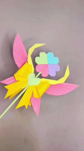 瑶时之祈愿法杖折纸 #手工DIY#王者荣耀瑶时之祈愿 #王者荣耀瑶