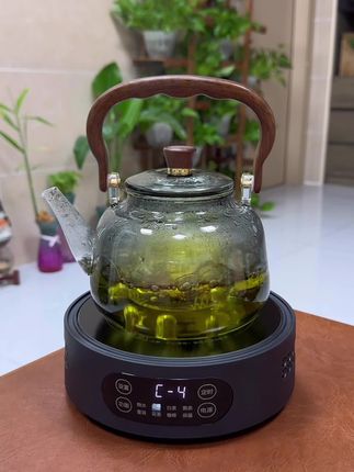 #玻璃煮茶壶#电陶炉煮茶 #煮茶器