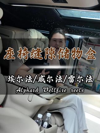 埃尔法威尔法中排座椅缝隙储物盒 #埃尔法#威尔法 专用中排座椅缝隙储物盒#储物盒 #好物推荐🔥 #汽车好物