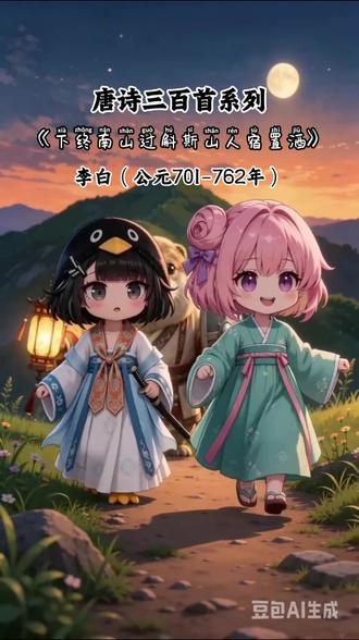 唐诗三百首《下终南山过斛斯山人宿置酒》 #李白诗篇 #李白诗篇万口传 #咕咕嘎嘎#doro #我的刀盾