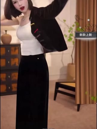 新中式丝绒衬衫秋季双面穿外套2025国风复古气质提花上衣#提花上衣 #丝绒衬衫 #双面穿外套
