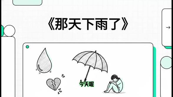 《那天下雨了》:那天究竟是晴天还是下雨天?
#周杰伦 #那天下雨了