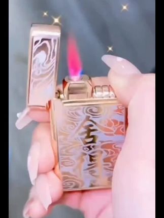 网红创意男士高档打火机高颜值充气金属耐用雕刻个性工艺复古 #抖音热点榜 #快来看看 #高端大气 #携带方便 #男神标配