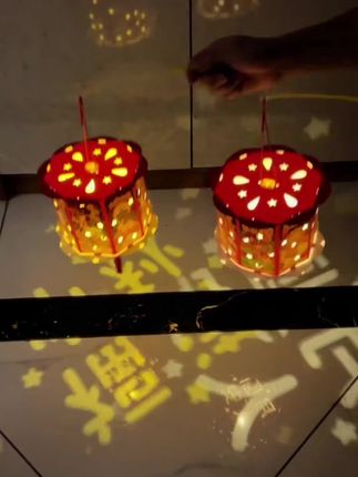映菲寻中秋节庆兔子古风投影灯笼挂饰手工diy 材料包儿童手提花灯#中秋灯笼制作 #投影灯笼 #灯笼材料包 #儿童手提灯笼 #居家好物