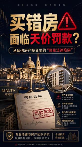 马耳他房产投资避坑实录 为什么70万欧买的马耳他海景房,最后变成了不能出租还要年年倒贴的“废纸”?那些中介绝对不会告诉你的AIP限制条款和欧盟EPC能效强制标准。投资海外房产,请先看懂底层法案!抛弃短线炒作,重塑全球资产配置的合规底线。#海外房产投资 #马耳他房产 #SDA特权区 #投资避坑 #欧盟绿色新政 #资产保值 #房产合规 #身份规划