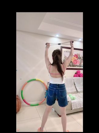 居家练背, 美背甩掉肩膀拜拜肉,#开肩美背拉伸