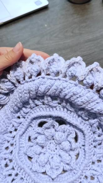 莲花花样编织方法#毛线钩织 #钩织教程