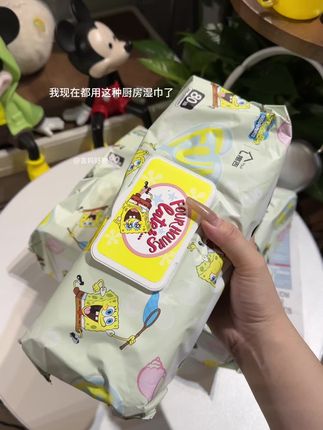 我现在都用这种厨房湿巾了!加大加厚、去油污力强强!#厨房湿巾 #去油去污 #好物分享