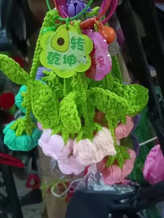 铃兰花挂件#我的手工作品 #毛线钩织